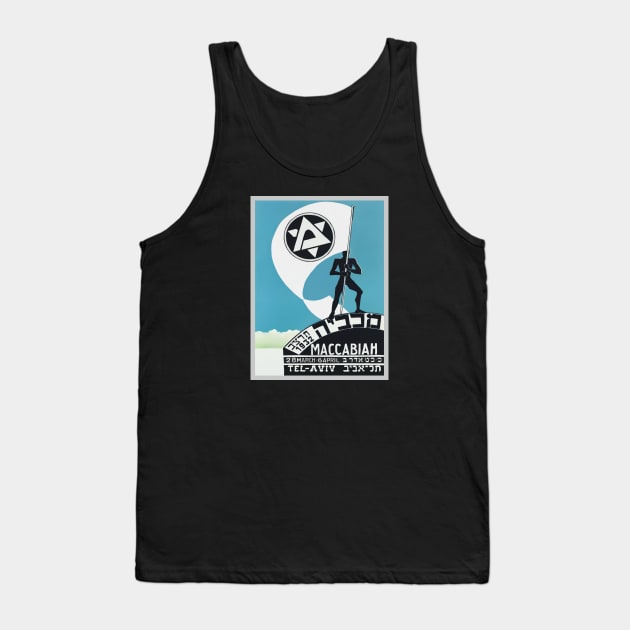 Israel, Poster. Tel Aviv Maccabiah, 1932 Tank Top by UltraQuirky